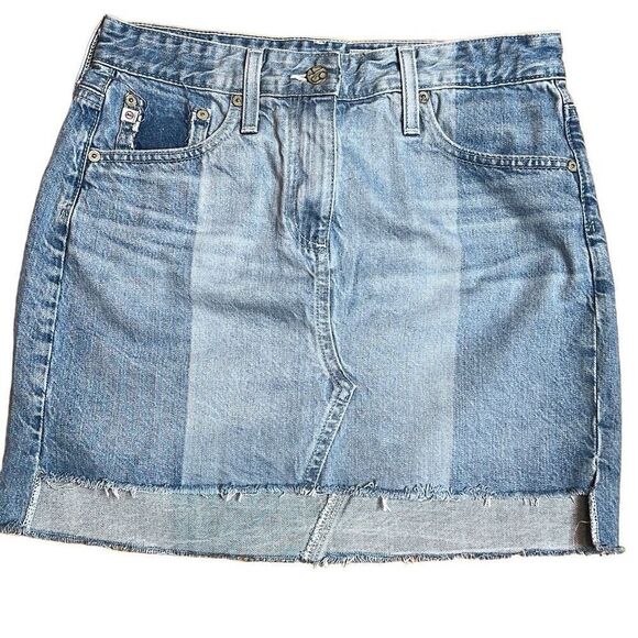 AG  Adriano Goldschmied Jeans Denim Skirt 27 (399) - Picture 8 of 16